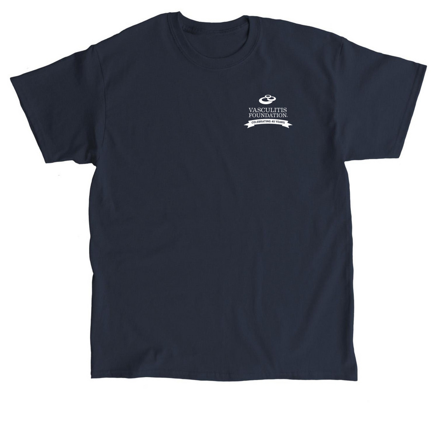 Providing Hope & Strength for 40 Years., a Navy Classic Unisex Tee