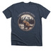 I Give a Dam About Beavers - Style 1, a Heather Midnight Navy Premium Unisex Tee