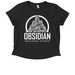 Obsidian Wellness Studio, a Deep Black Allmade Eco Triblend Women?s Scoop Neck Tee