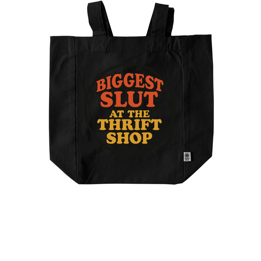 BSTS TOTE, a Black Recycled Cotton Tote Bag