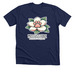 &nbsp;Magnolia Paw T-Shirt, a Solid Navy Blend Premium Unisex Tee