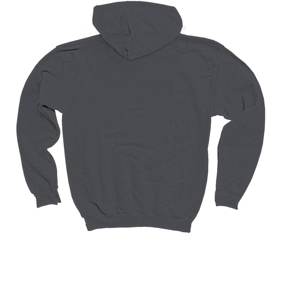 Community Camp Merch, a Charcoal Youth Pullover Hoodie (back-view)