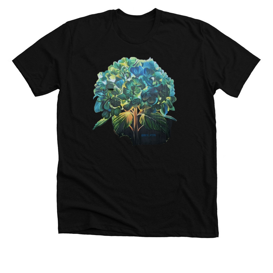 Glowing Grace, a Solid Black Blend Premium Unisex Tee