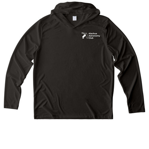AAC Club Logo, a Black UV Performance Long Sleeve Hoodie