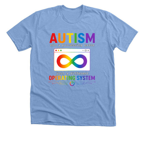 Not A Processing Error..., a Heather Carolina Blue Premium Unisex Tee