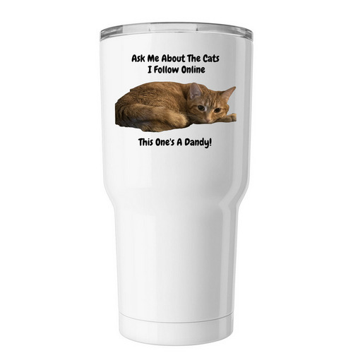 She's A Dandy, a White Insulated Tumbler