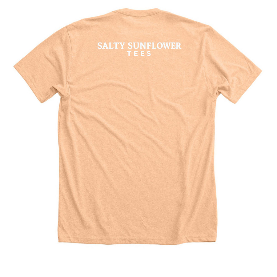 ?Baseball Mama, a Heather Peach Premium Unisex Tee (back-view)
