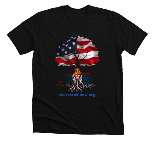 Serbian Roots, a Solid Black Blend Premium Unisex Tee