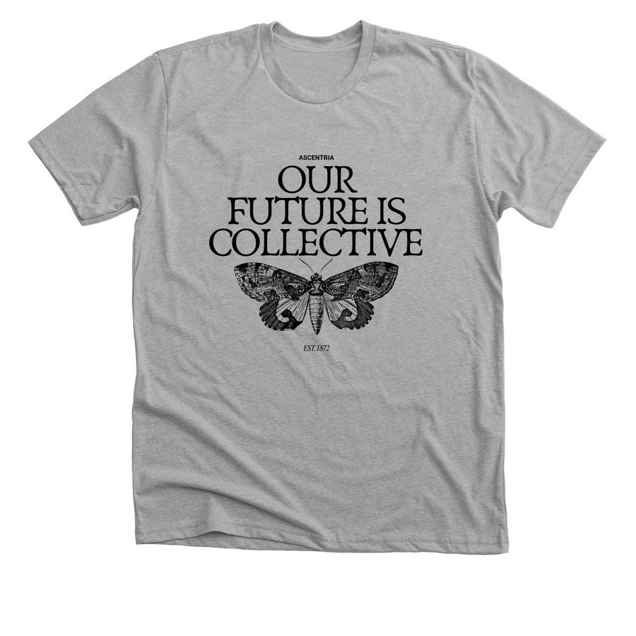 Our Future is Collective, a Athletic Heather Premium Unisex Tee