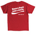 Carnivore and a smile (2-sided print), a Red Classic Unisex Tee (back-view)