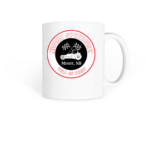 Nodak Speedway Hall of Fame Coffee Mug, a White Coffee Mug