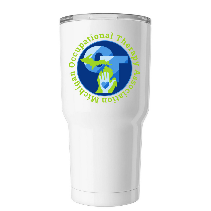 MiOTA Travel Tumbler, a White Insulated Tumbler