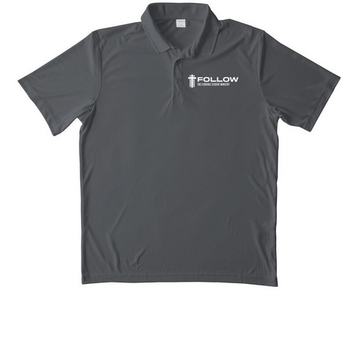 Polos and Quater Zips, a Iron Grey Unisex Performance Polo