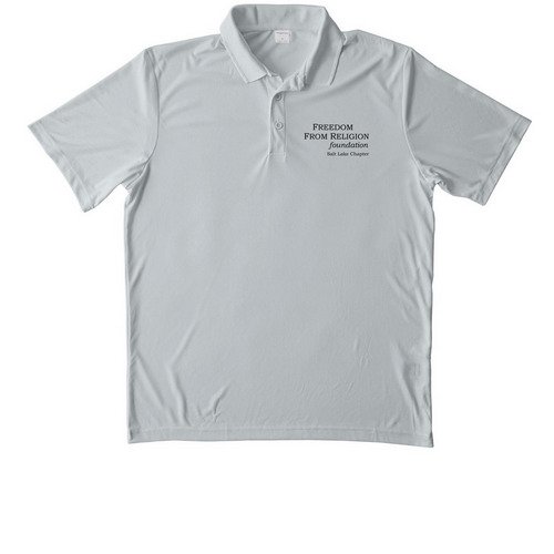 FFRF SLC Merch, a Silver Unisex Performance Polo