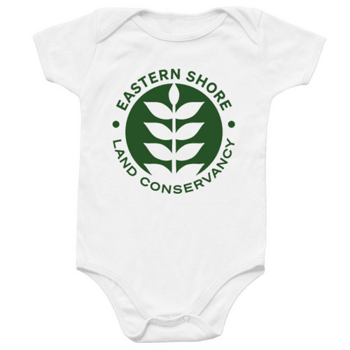 ESLC Green Logo Infant Onesie, a White Infant Onesie
