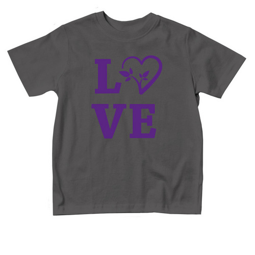 Toddler LOVE, a Charcoal Toddler Tee
