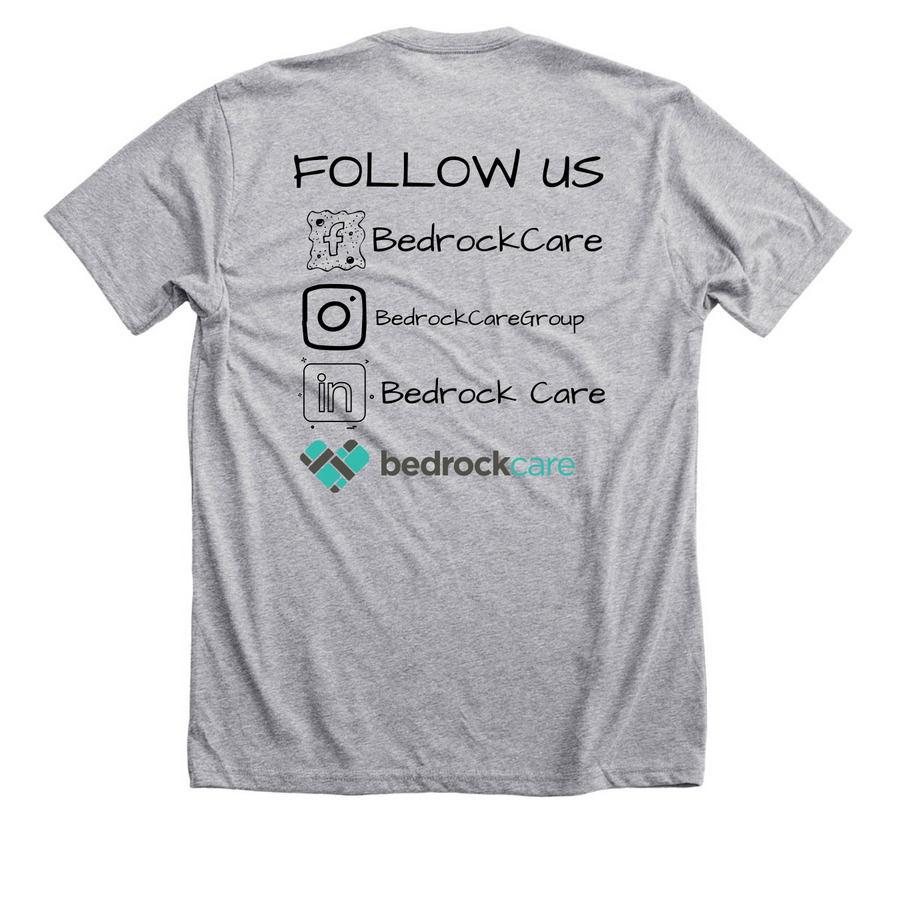 NURSE, a Athletic Heather Premium Unisex Tee (back-view)