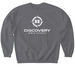 Outreach Sweatshirt - Distressed White Logo, a Charcoal Softstyle Crewneck Sweatshirt