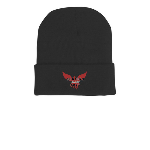 Class of 2026 Beanie, a Black Printed Cuffed Beanie
