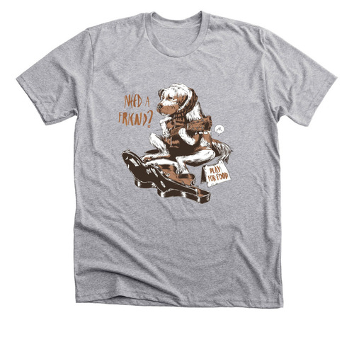 Acadia Homeless Pets, a Athletic Heather Premium Unisex Tee