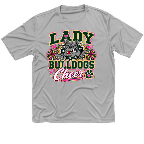 LADY BULLDOGS, a Silver Classic Performance Tee