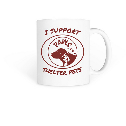 PAWS logo mug, a White Coffee Mug