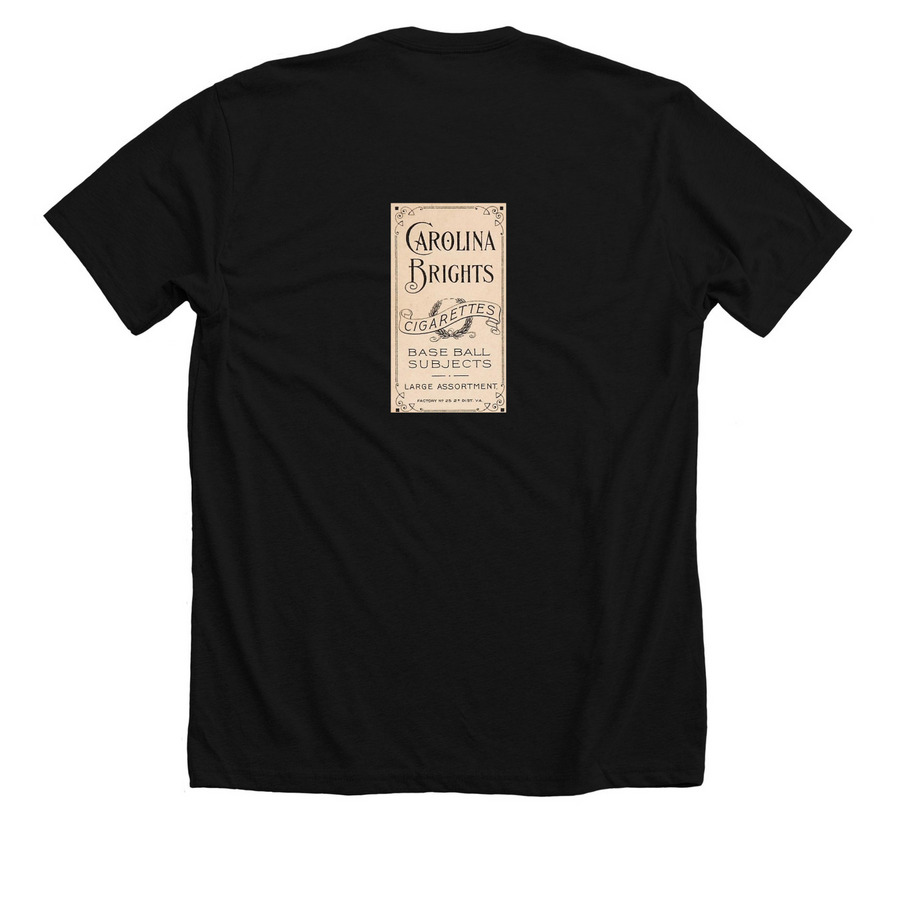 Carolina brights back, a Solid Black Blend Premium Unisex Tee (back-view)