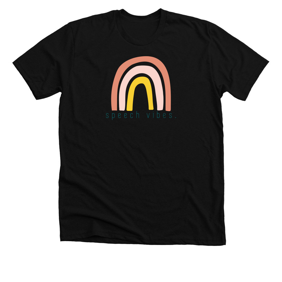 Speech Vibes!, a Solid Black Blend Premium Unisex Tee