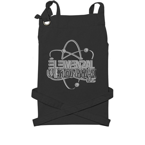 Kitchen Kreative, a Black Cotton Canvas Pocket Apron