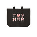 Bows, Winnfield Tigers, tote, a Deep Black Cotton Canvas Tote Bag