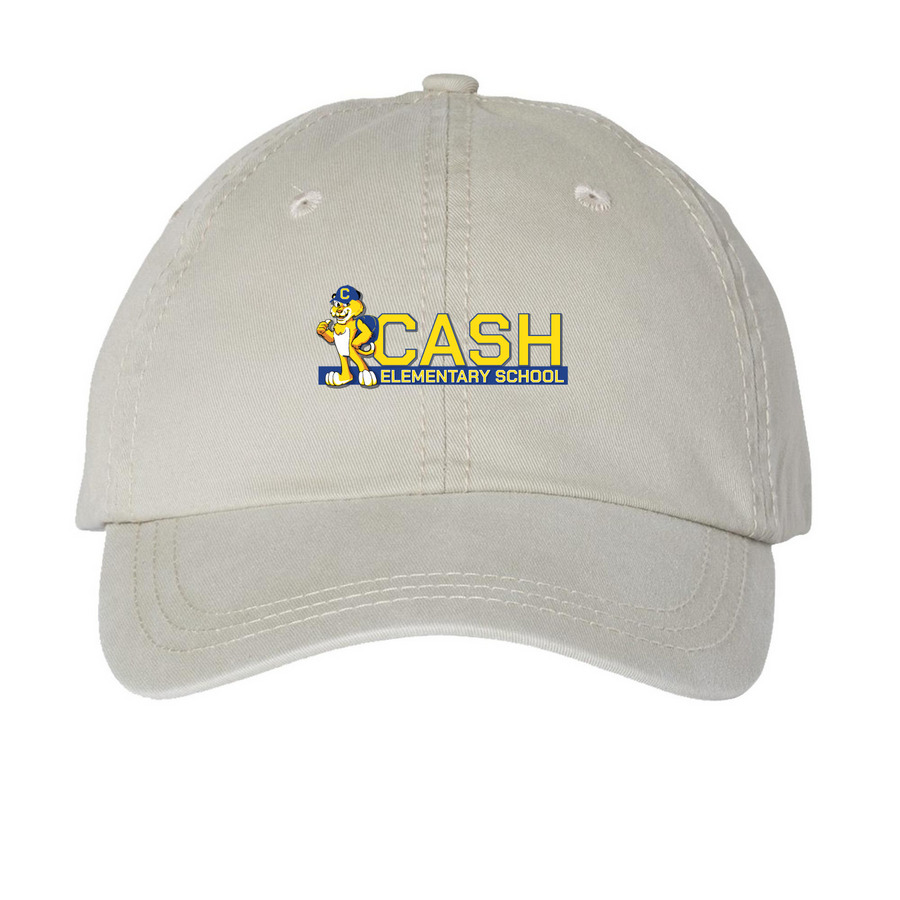 Cash Elementary Caps!, a Stone Printed Pigment Dye Baseball Cap