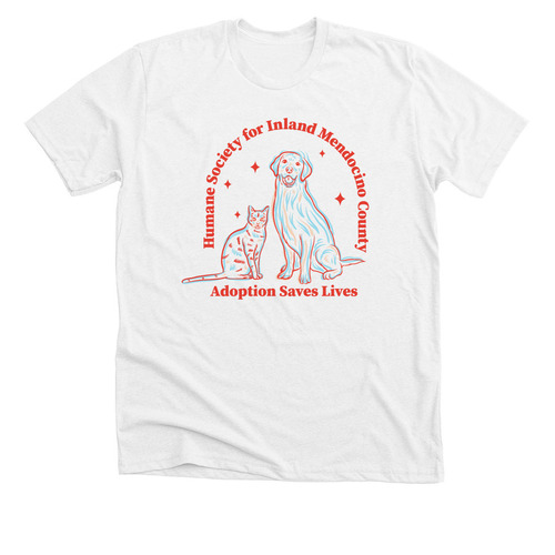 HSIMC - Adoption Saves Lives Fundraiser, a Solid White Blend Premium Unisex Tee