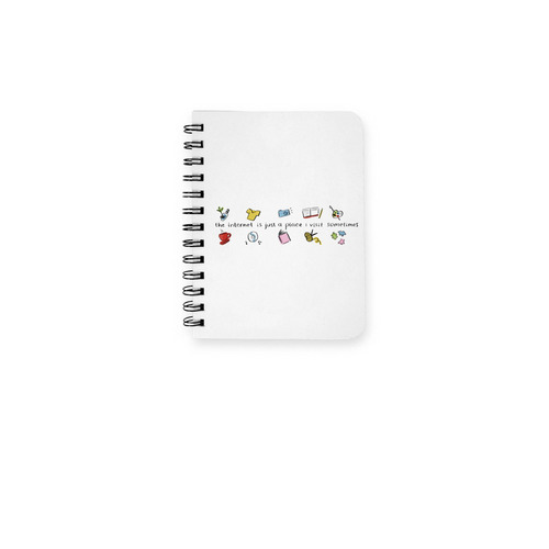 Visiting the Internet Notebook, a White Spiral Notebook