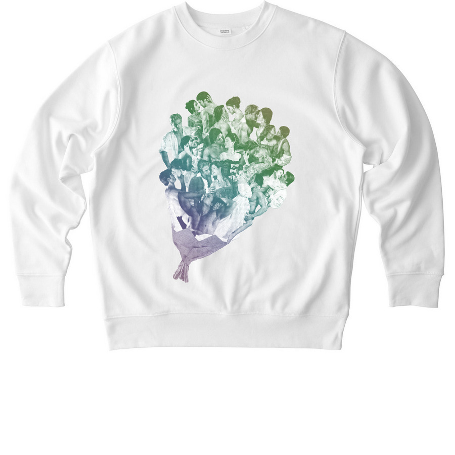 Hoyt Bouquet - Rainbow, a White Stanley/Stella Unisex Changer 2.0 Crewneck Sweatshirt
