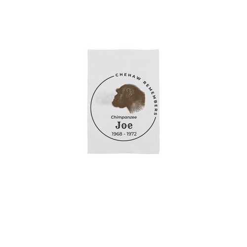 Chehaw Remembers: Joe, Yard Flag, a White 12" x 18" Yard Flag
