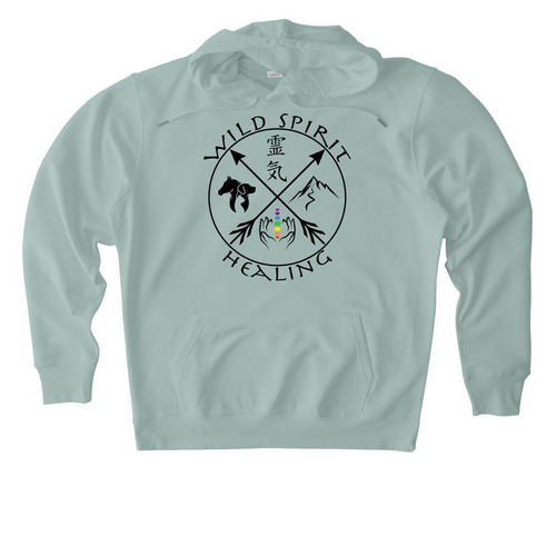 Wild Spirit Healing | Black Logo Collection, a Aloe Stanley/Stella Unisex Cruiser 2.0 Pullover Hoodie