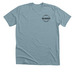 Black McGee Motorsports Logo, a Heather Blue Lagoon Premium Unisex Tee