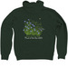 Blue-eyed Grass 2025 Plant of the Year w Logo, a Heather Forest Zip Up Hoodie (back-view)
