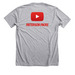 Basic Patterson Packs Logo, a Athletic Heather Premium Unisex Tee (back-view)