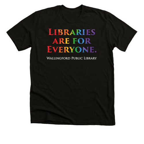 Libraries Are For Everyone, a Solid Black Blend Premium Unisex Tee