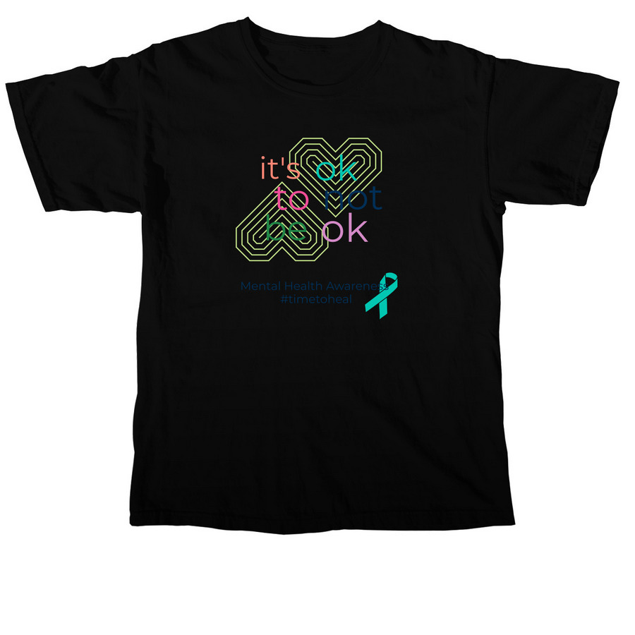 Mental Health Awareness 2, a Black Comfort Colors Unisex Tee