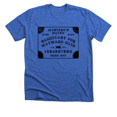 Help Mystery's Haven Cat Sanctuary Win $1000!, a Heather True Royal Premium Unisex Tee