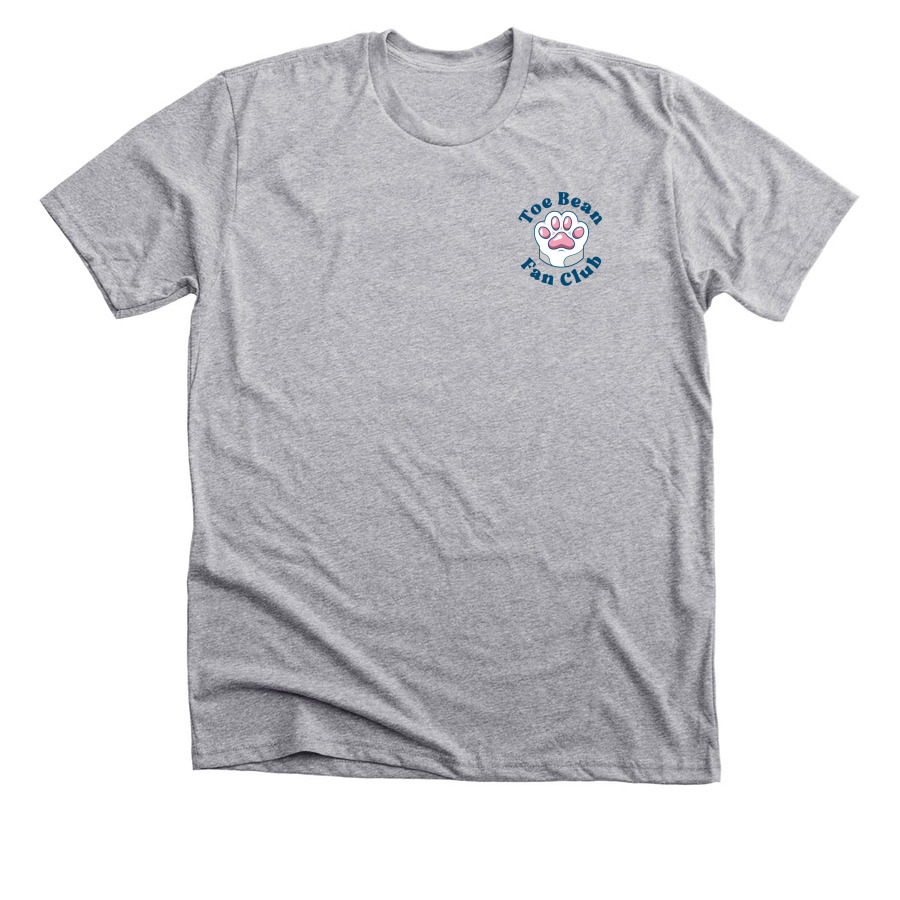 Toe Bean Fan Club, a Athletic Heather Premium Unisex Tee