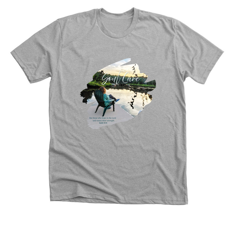 Soul Care, a Athletic Heather Premium Unisex Tee