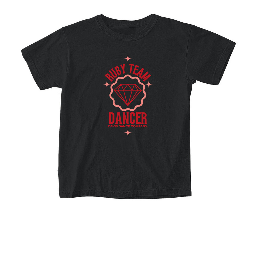 Ruby Team 26, a Black Comfort Colors Youth Tee