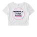 Cropped top fitted&nbsp;, a White Women's Fitted Cropped Tee