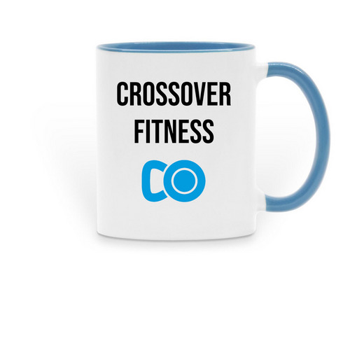 CO Mug, a Light Blue Two-Tone Ceramic Mug