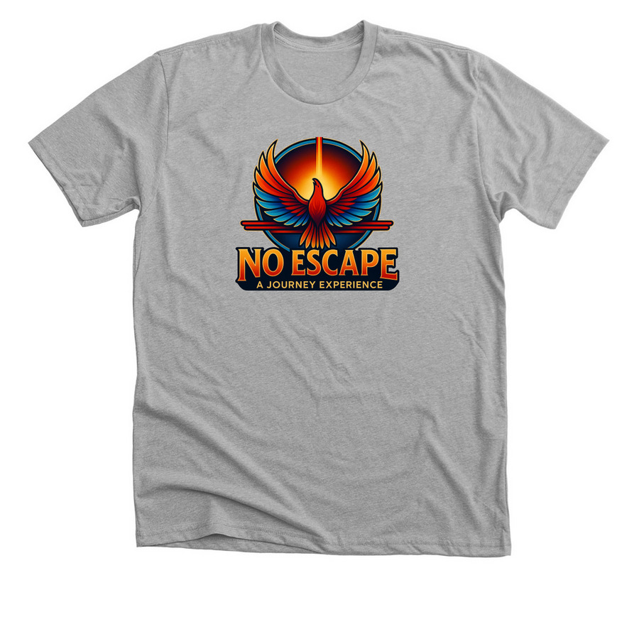 No Escape Band Merch!, a Athletic Heather Premium Unisex Tee