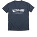 Swoosh Tee (Blues), a Heather Navy Premium V-Neck Tee