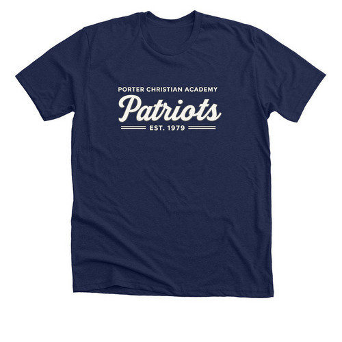 Patriot Spirit Shirt, a Solid Navy Blend Premium Unisex Tee